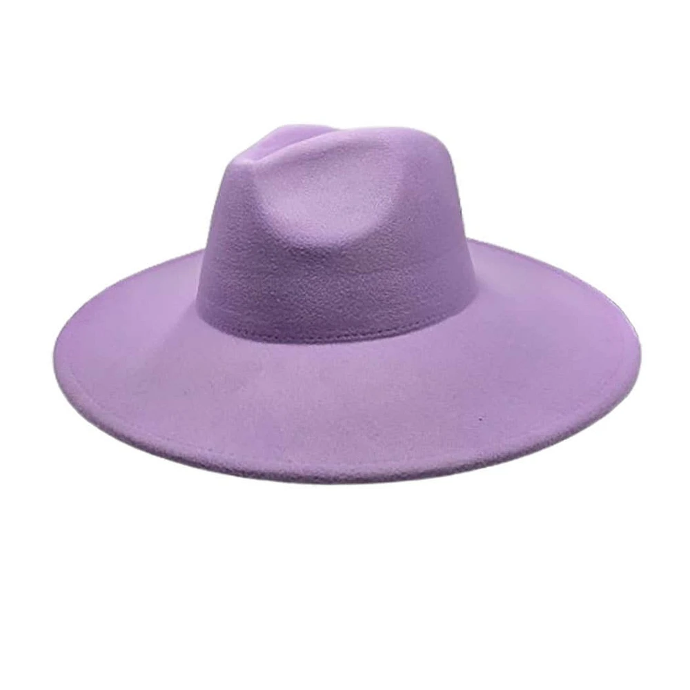 Vegan Felt Wide Brim Rancher  Hat: Olive