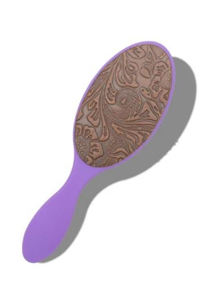 Purple Passion Brush - Brown Embossed