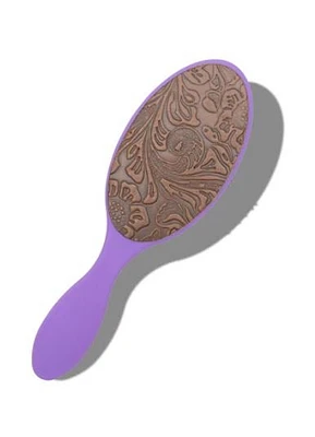 Purple Passion Brush - Brown Embossed