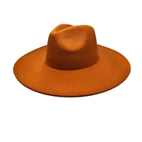 Vegan Felt Wide Brim Rancher  Hat: Olive