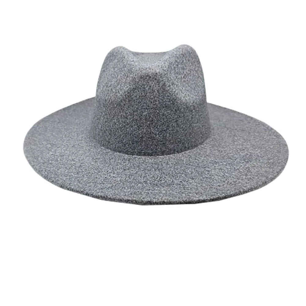Vegan Felt Wide Brim Rancher  Hat: Olive