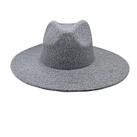 Vegan Felt Wide Brim Rancher  Hat: Olive