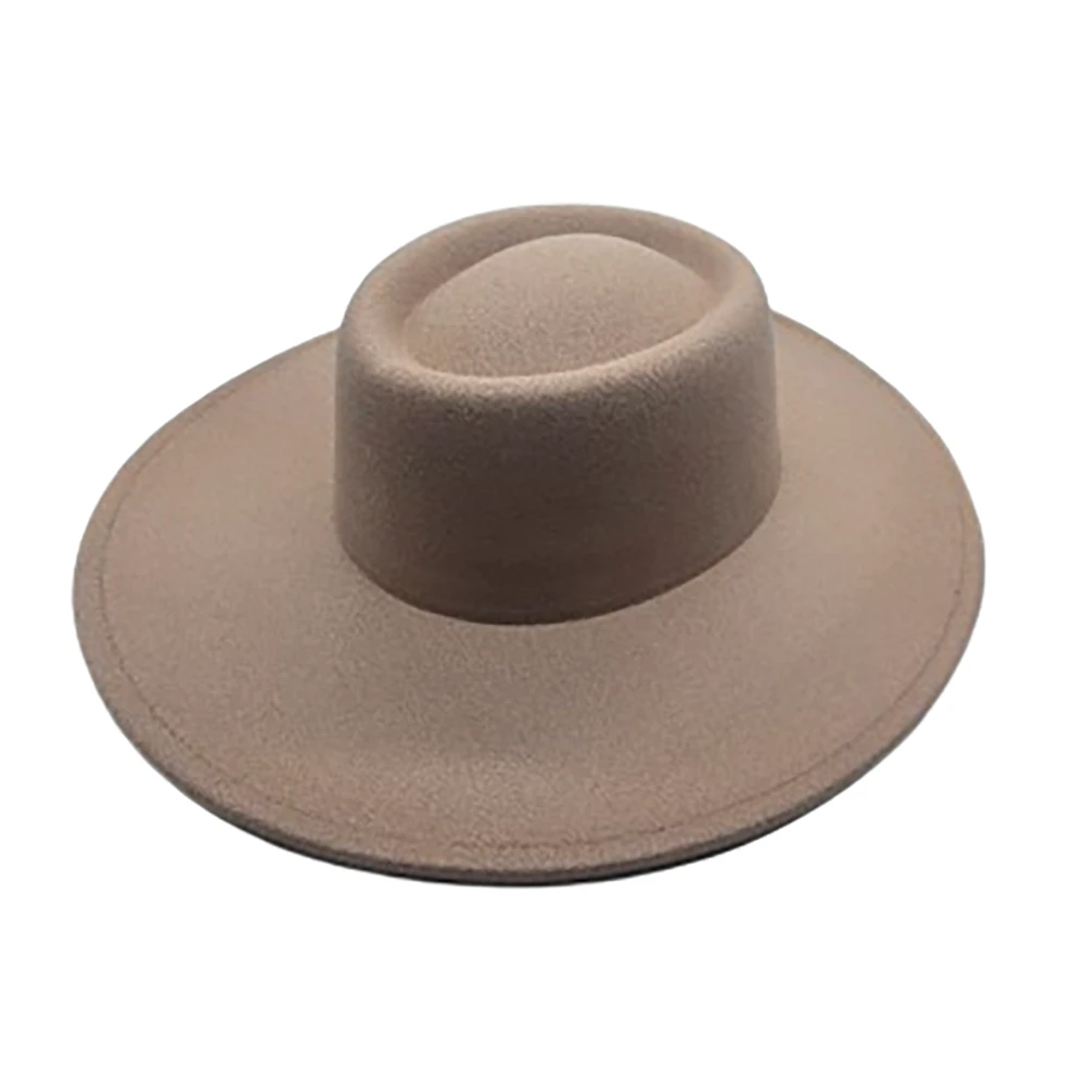 Vegan Felt Gambler Hat- Structured Wide Brim