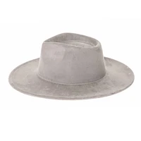 Vegan Suede Wide Brim Rancher Hat