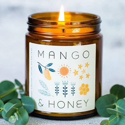 Mango & Honey Soy Candle - Amber Jar