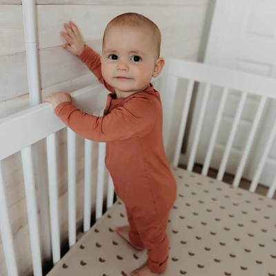 Tal + Love Bamboo Romper - Dusty Rose