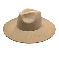 Vegan Felt Wide Brim Rancher  Hat: Olive