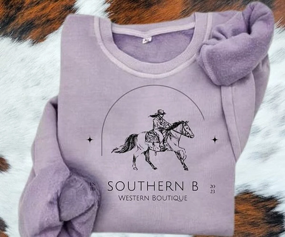 Southern B Horse Crew - Lilac