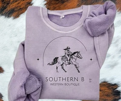Southern B Horse Crew - Lilac