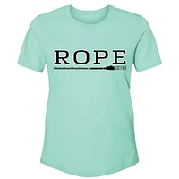 Rope Like a Girl Youth Mint Crew Neck Short Sleeve T-Shirt with Black / White - Pack 1-2-2-2-1 (S-M-L-XL-XXL)