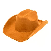 Vegan Suede Western Cattleman Hat: Teal