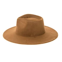 Vegan Suede Wide Brim Rancher Hat