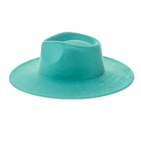 Vegan Suede Wide Brim Rancher Hat