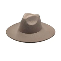 Vegan Felt Wide Brim Rancher  Hat: Olive