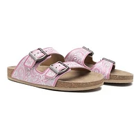 Blossom Glimmer Hand Tooled Sandals