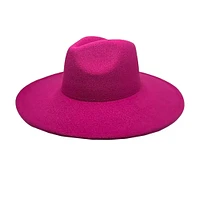 Vegan Felt Wide Brim Rancher  Hat: Olive