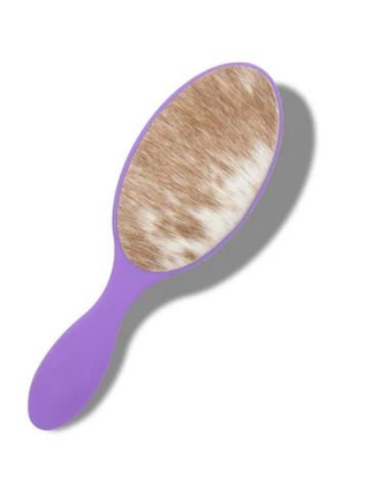 Purple Passion Brush - Brown and White