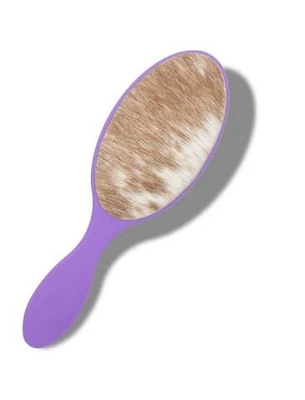 Purple Passion Brush - Brown and White