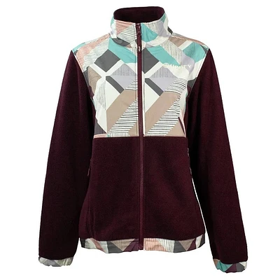 Youth Girls Tech Fleece Jacket - Burgundy