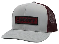 Lockup Hooey Grey / Maroon 6-Panel Trucker with Maroon / Black Patch - OSFA