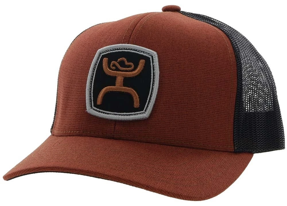 Zenith Hooey Brown / Black 6-Panel Trucker with Black / Grey / Brown Hooey Logo Patch - OSFA