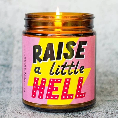 Raise a Little Hell Candle - Funny Candle, Soy Candle