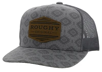 Tribe Roughy Grey 6 Panel Trucker with Tan / Brown Patch OSFA