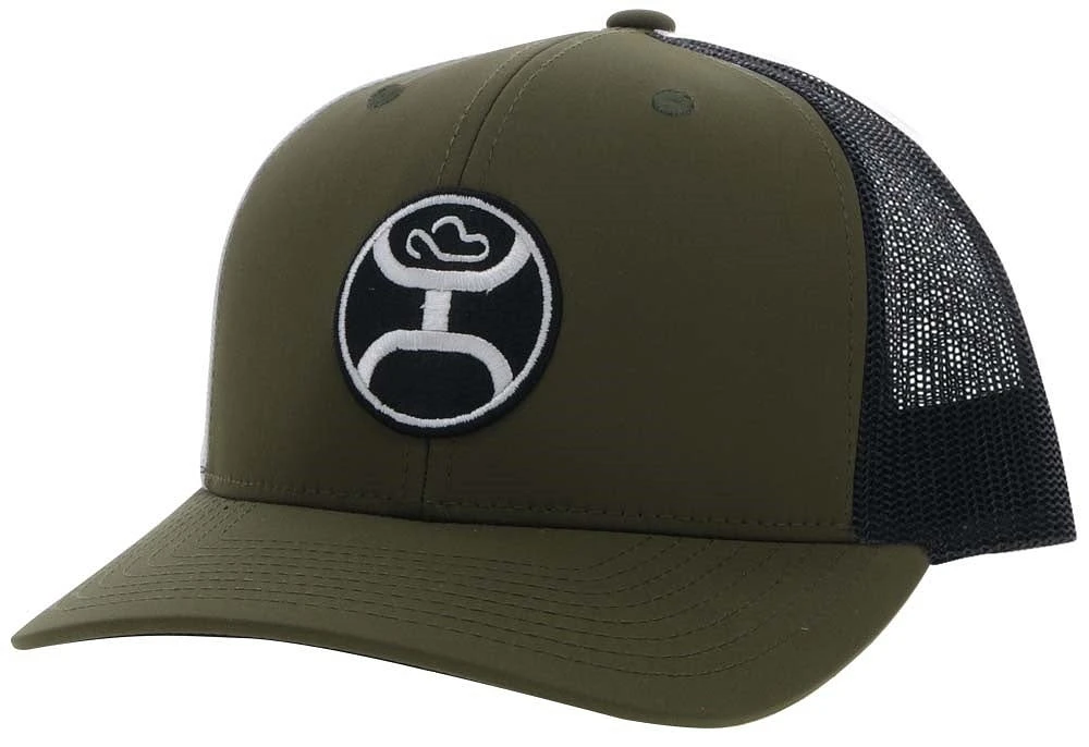 Primo Hooey Olive / Black 6Panel Trucker with White / Black Hooey Logo OSFA