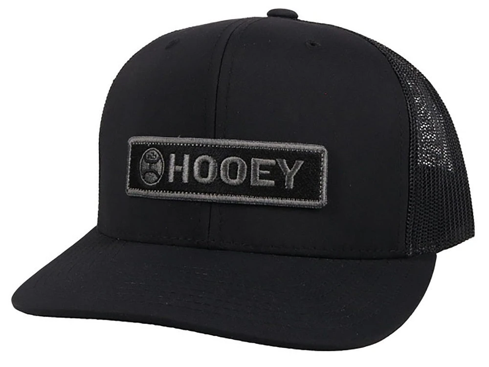 Lockup Hooey Black 6Panel Trucker with Black / Grey Patch OSFA