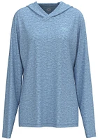 Easy Breezy Hooey Ladies Blue Light Weight Pullover with Hood