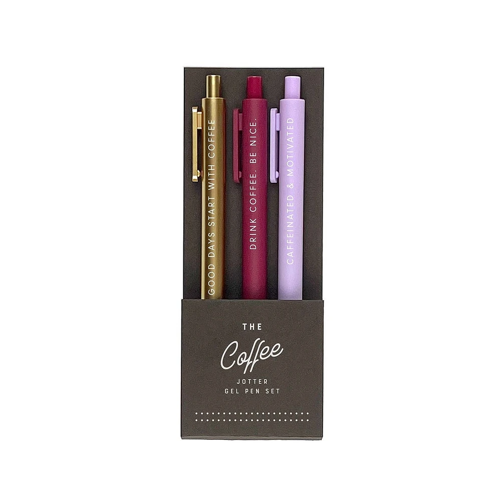 The Coffee Jotter Gel Pen: Set of 3