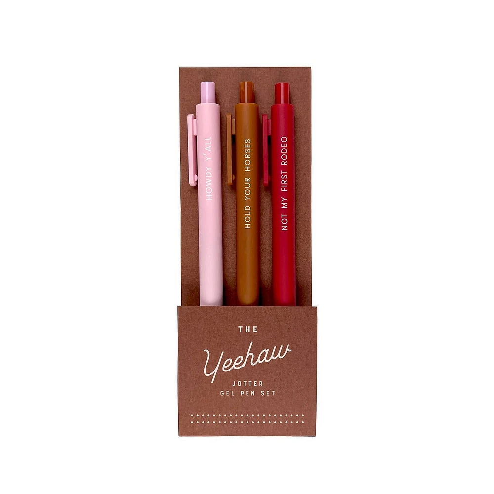 Yeehaw Jotter Gel Pen: Set of 3