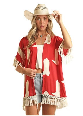 Cowboy Print Kimono