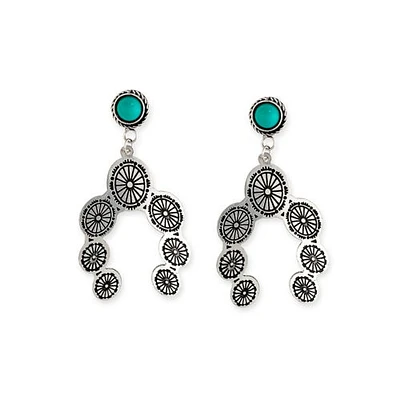 Horseshoe Concho Earring