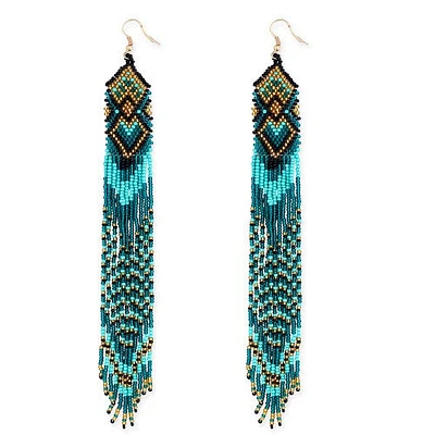 Skybird Trails Beaded Earrings