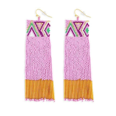 Radiant Flow Beaded Earrings