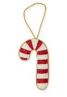 Candy Cane Beaded Ornament