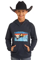 Boys Dale Graphic Skull Hoody