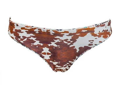 Cowprint/Rodeo Reversible Bikini Bottom