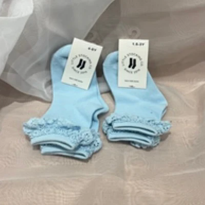 Blue Lace Midi Socks