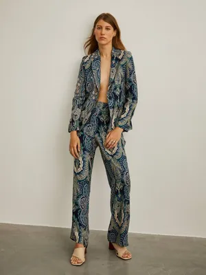 Blazer com estampado cornucópias