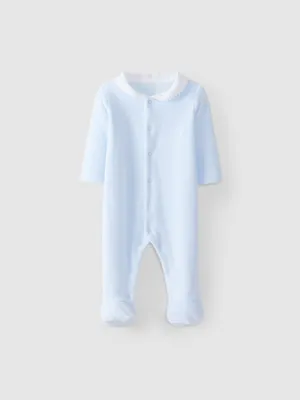 Babygrow em veludo gola redonda