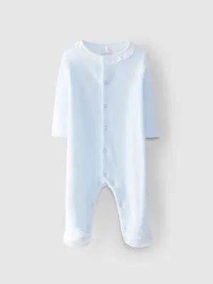 Babygrow veludo gola bordada