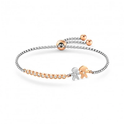 Pulseira Milleluci Menino & Menina Rose Gold