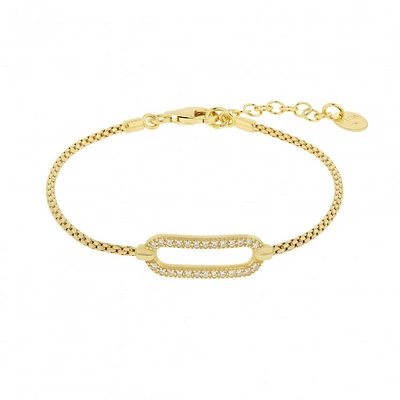 Pulseira Simple Shiny Barbela Gold