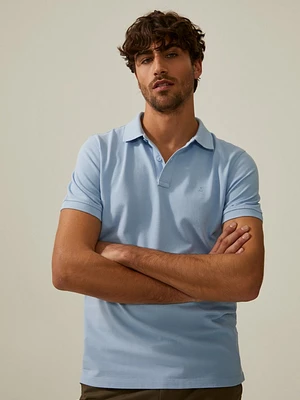 Polo piqué regular fit de algodão