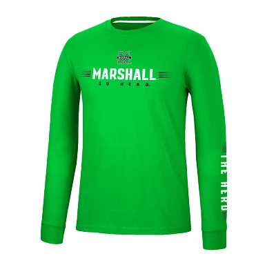 Colosseum Athletics Men’s Marshall University Spackler Long Sleeve T-shirt