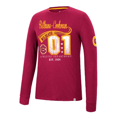 Colosseum Athletics Men's Bethune-Cookman University Before Electricity Graphic Long Sleeve T-shirt