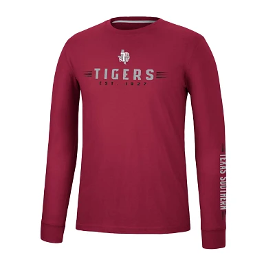 Colosseum Athletics Men’s Texas Southern University Spackler Long Sleeve T-shirt