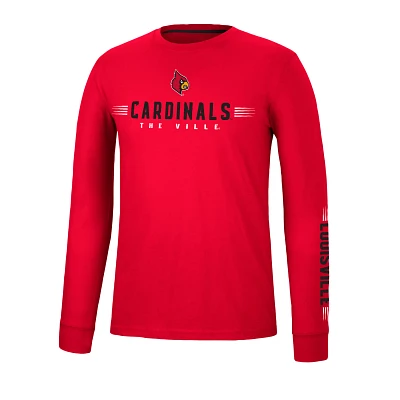 Colosseum Athletics Men’s University of Louisville Spackler Long Sleeve T-shirt